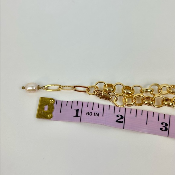 New Mary Saint Medal gold disk chunky necklace handmade - Picture 5 of 6